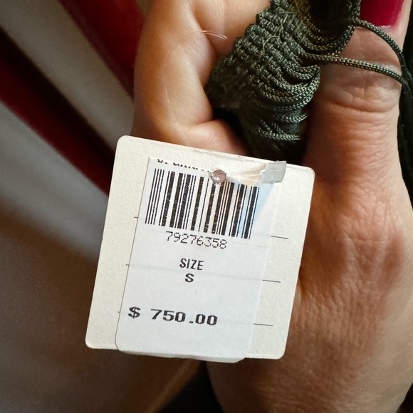 New with Tags Norma Kamali One Shoulder Fringe Dress - Picture 6 of 9